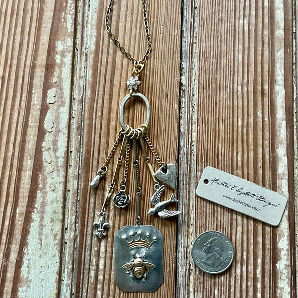 Bee & Crown Chatelaine Necklace