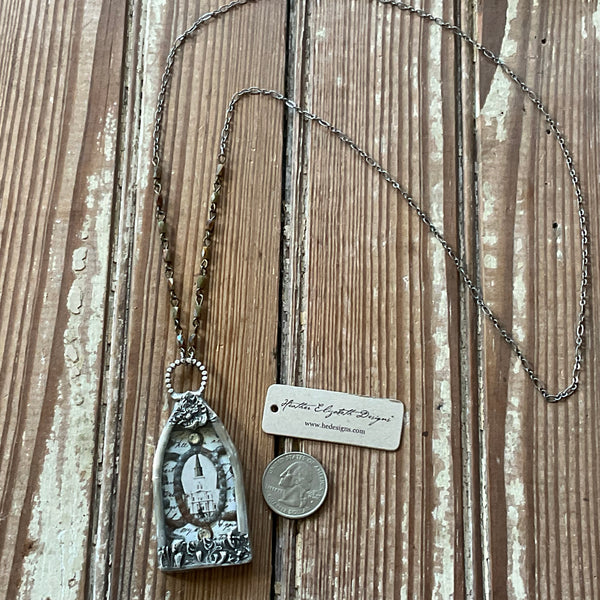 St. Louis Cathedral Necklace - Cast Iron Motif