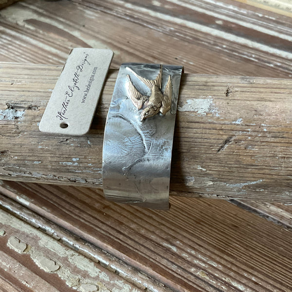 Swallow Tail Bird Cuff - 1” wide