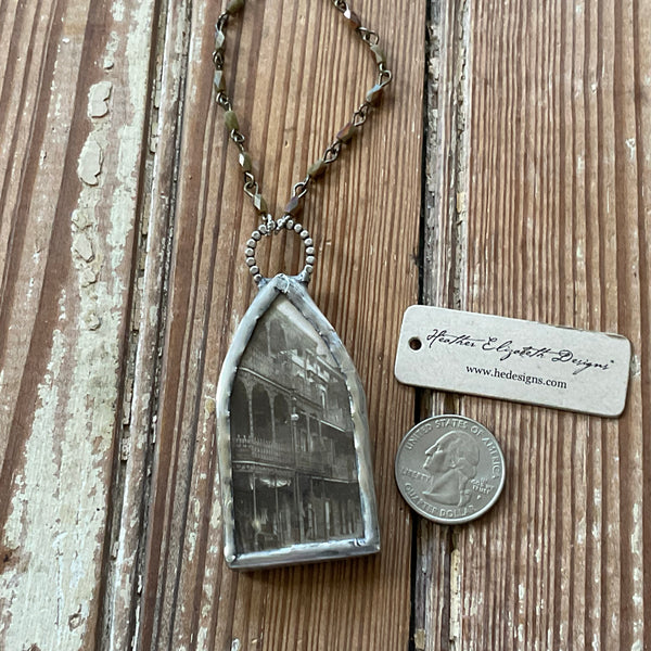 St. Louis Cathedral Necklace - Cast Iron Motif