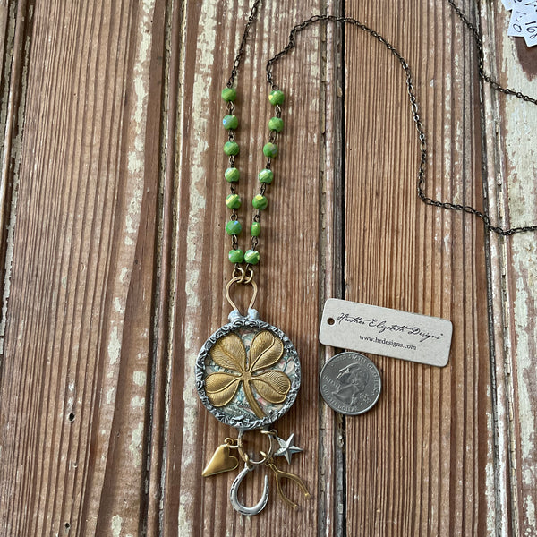 Four Leaf Clover - Lucky Charms Necklace