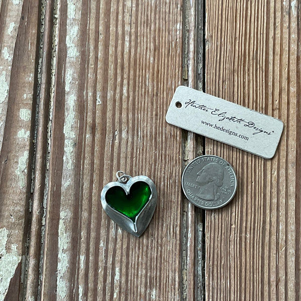 Green Heart - Charm Only