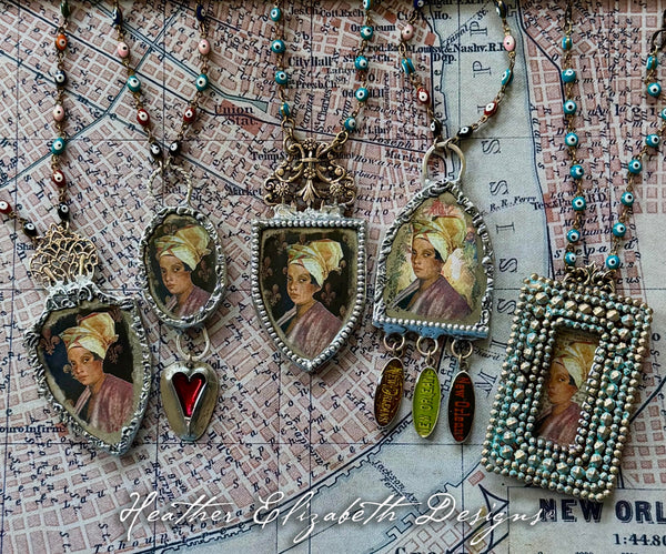 Marie Laveau Necklace with Charms