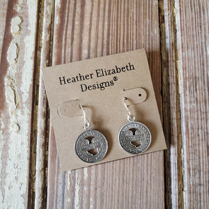 New Orleans Streetcar Token Earrings